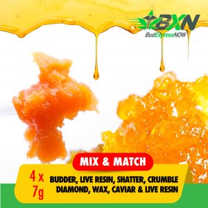 Buy Mix & Match (Budder, Live Resin, Shatter, Crumble, Diamonds, Wax, Caviar) - 7g x 4 at BudExpressNOW Online Shop
